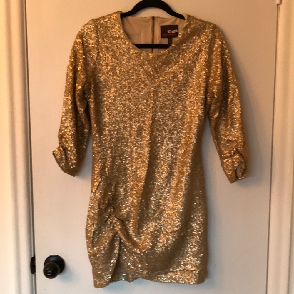 Gold Sequin Dress